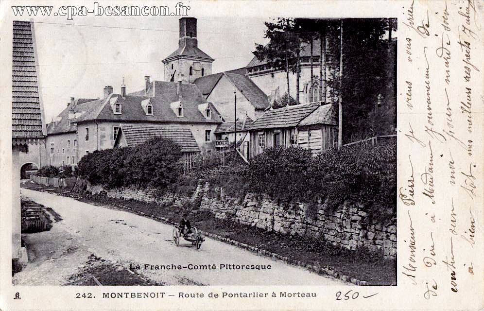 La Franche-Comté Pittoresque - 242. MONTBENOIT - Route de Pontarlier à Morteau